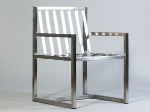 Edelstahl-Sessel mit Armlehnen KG 12 - de greiff design